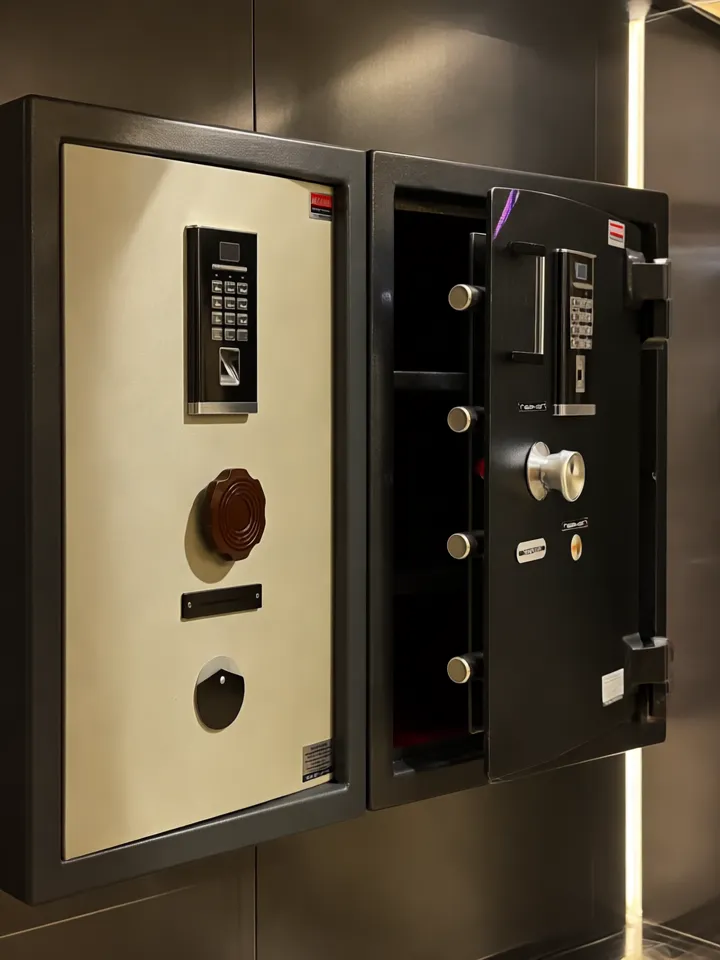 accura home lockers and safety lockers palced in a cupboard