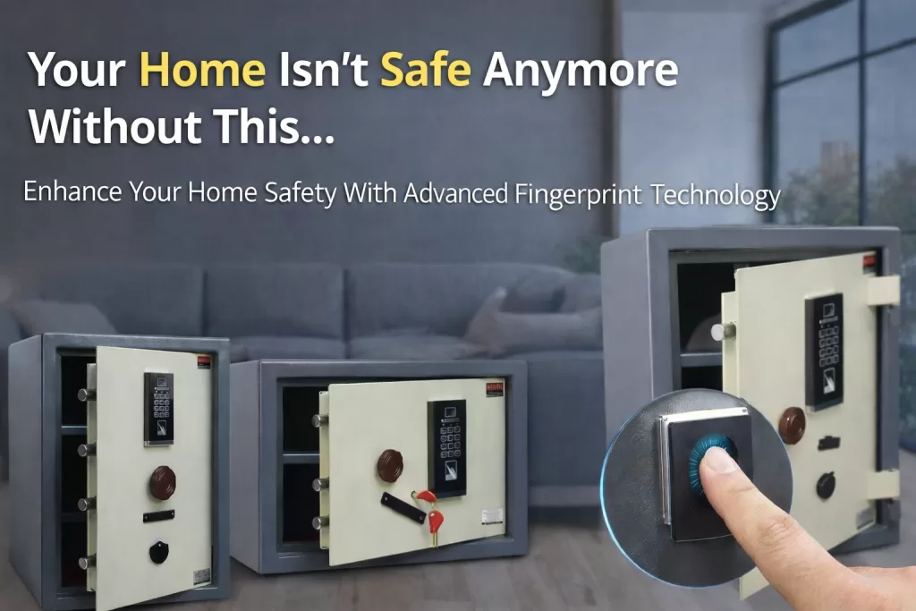 Smart biometric locker safe for home to protect cash, jewellery, and documents in India